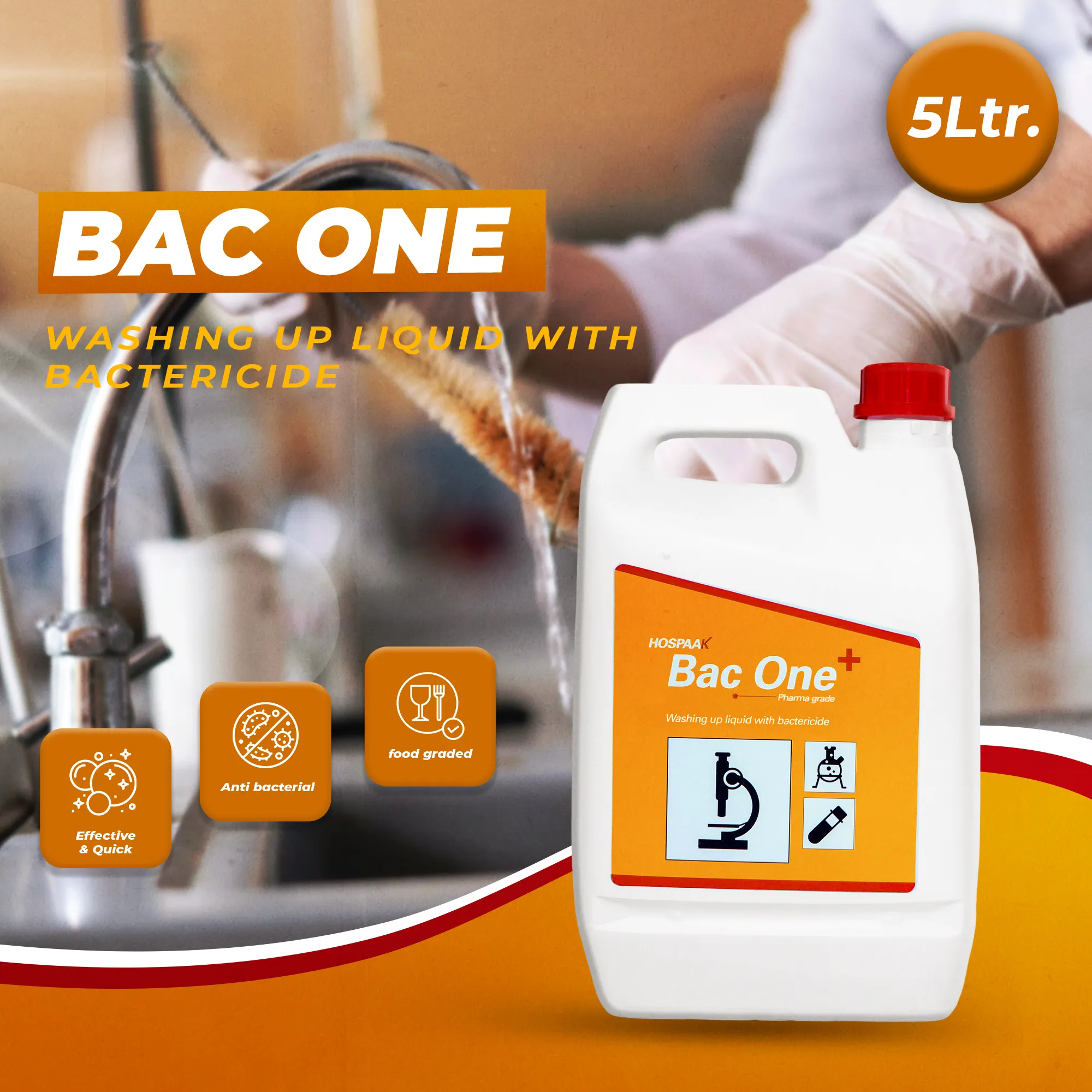 Back One Antibacterial Dishwash Liquid