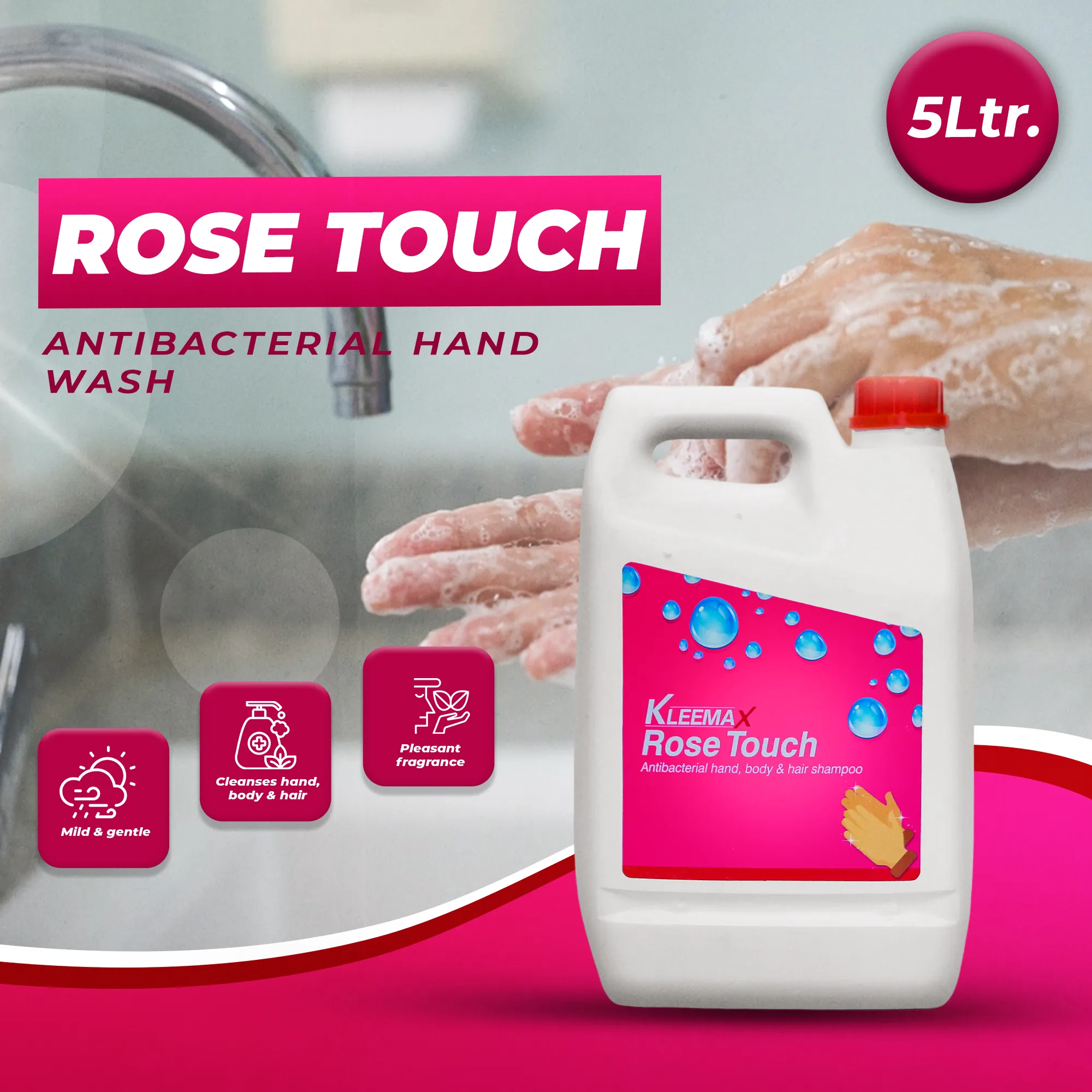 Rose Touch Antibacterial Hand Wash