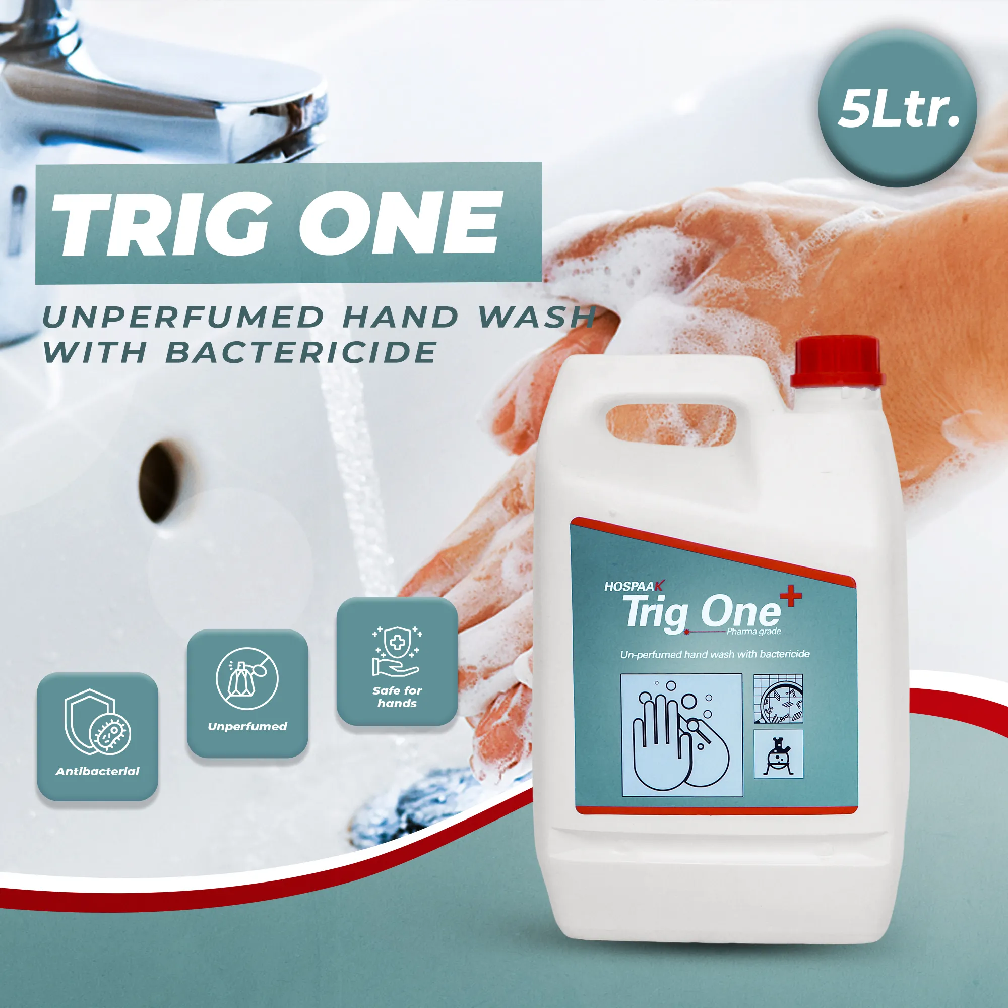 Trig One Unperfumed Antibacterial Hand Wash